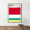 Soccor Poster Liverpool FC Football Soccer Color Swatch Poster Poster Kingz
