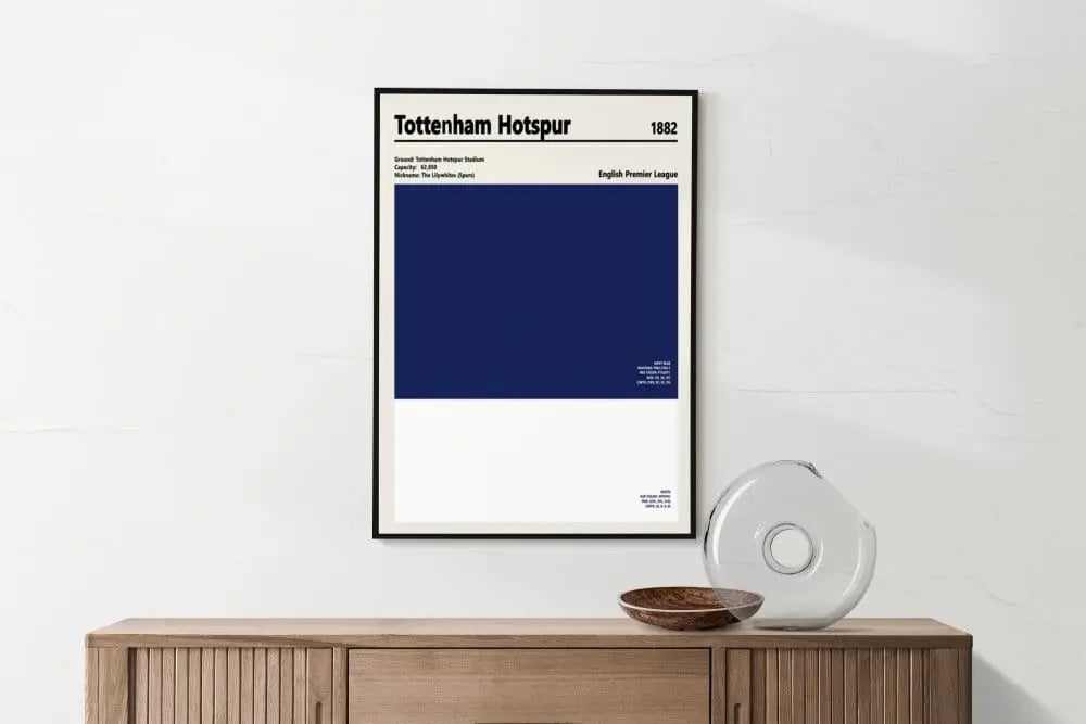 Soccor Poster Tottenham Hotspur Football Soccer Color Swatch Poster Poster Kingz