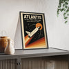 Space Atlantis Space Shuttle Poster | Retro NASA Print | OV-104 Wall Art Poster Kingz