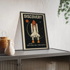Space Discovery Space Shuttle Poster | Retro NASA Wall Art | 1984 Print Poster Kingz