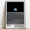Space Earthrise Apollo 11 Moon Poster | NASA Space Print Poster Kingz