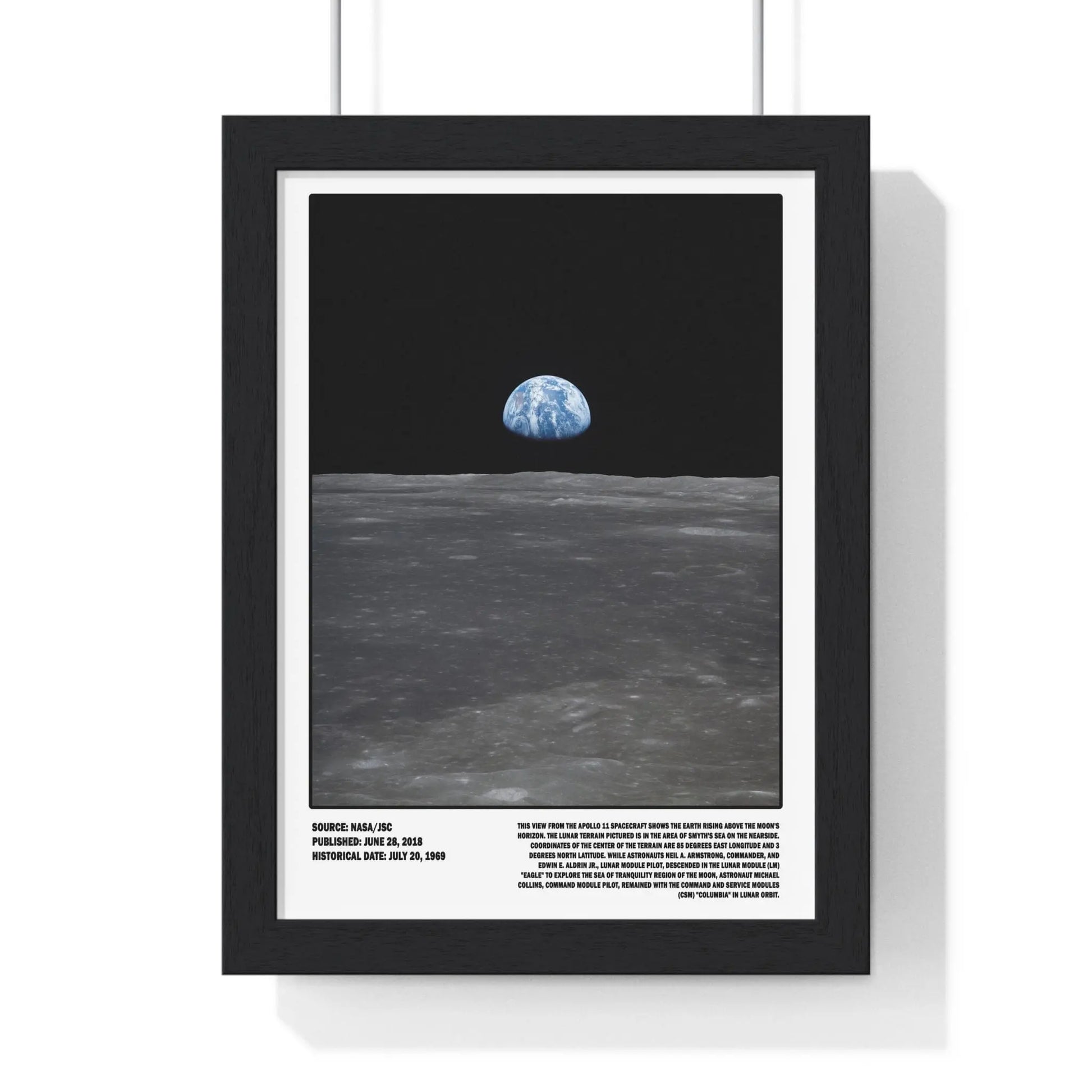 Space Earthrise Apollo 11 Moon Poster | NASA Space Print Poster Kingz