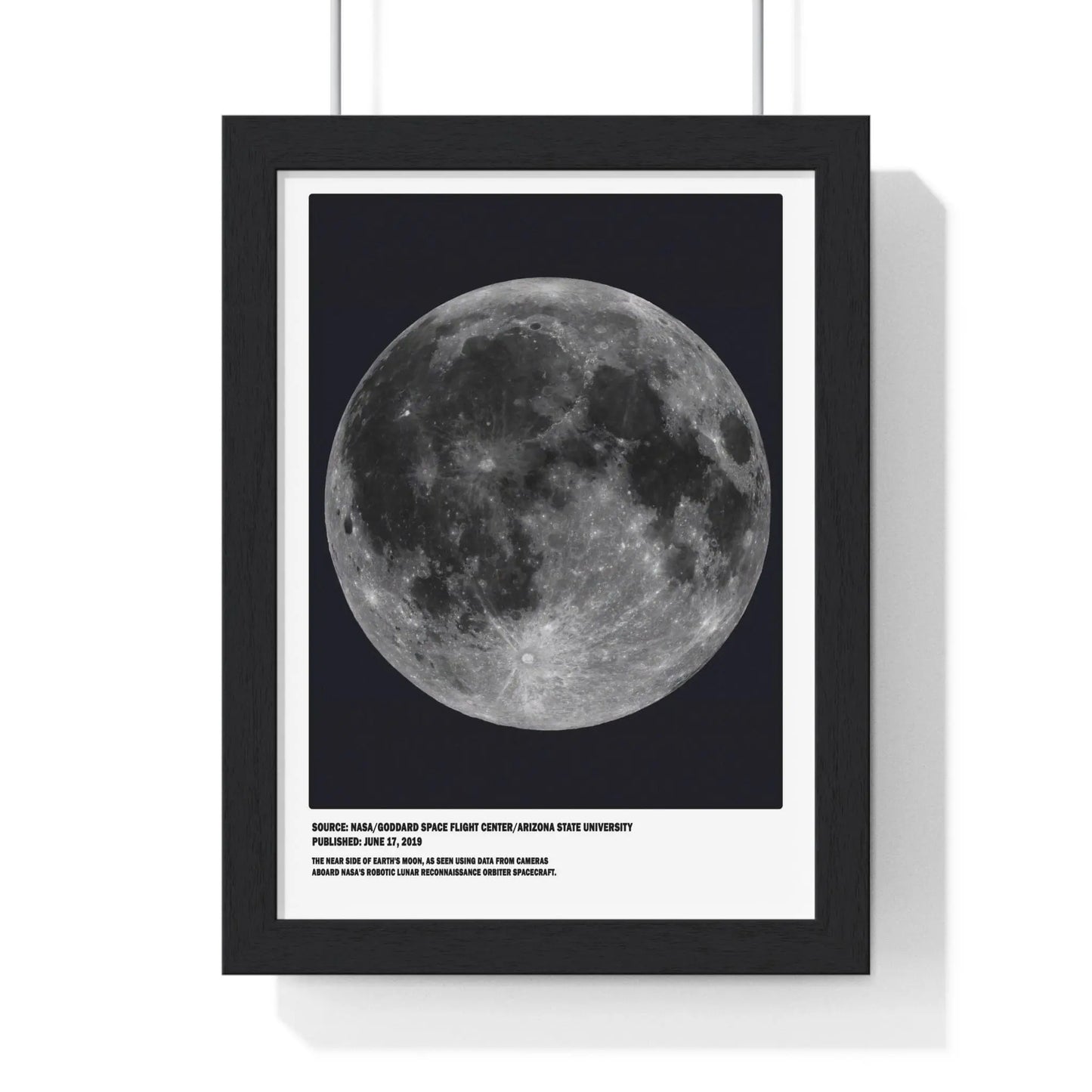 Space Moon Near & Far Side Poster Set | NASA Lunar Print Poster Kingz