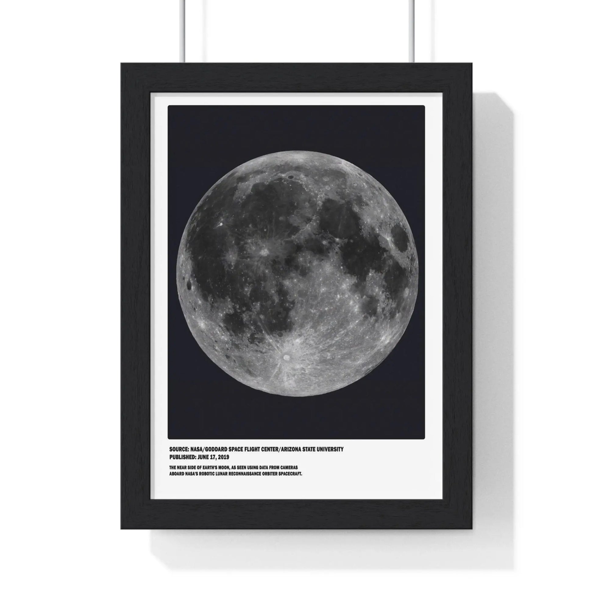 Space Moon Near & Far Side Poster Set | NASA Lunar Print Poster Kingz