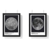 Space Moon Near & Far Side Poster Set | NASA Lunar Print Poster Kingz