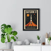Space Saturn V Rocket Poster | Retro Apollo NASA Print | Space Art Poster Kingz