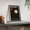 Space Sputnik 1 Poster | Retro Space Art Print | USSR Satellite Wall Art Poster Kingz