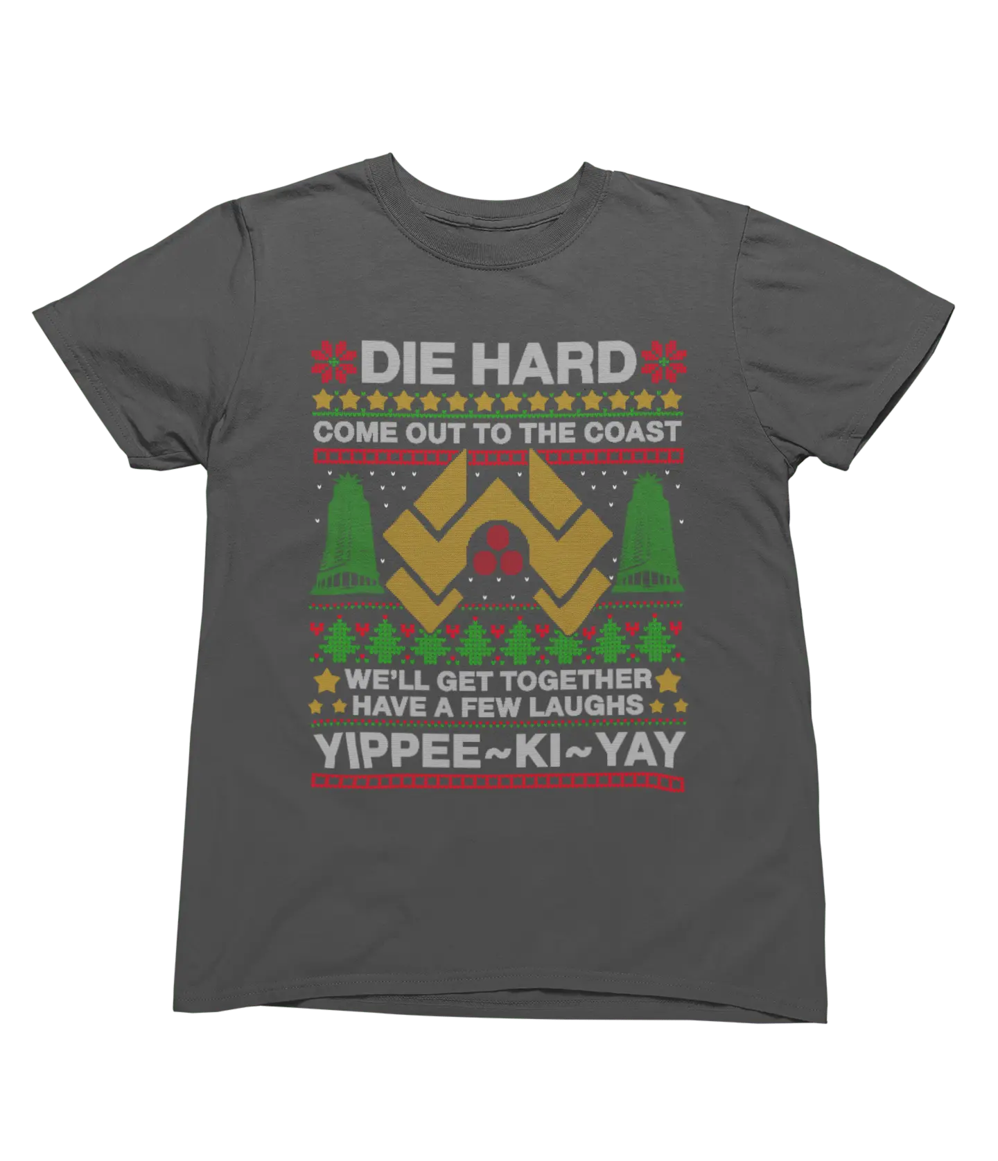 T-Shirts Die Hard Christmas Jumper & T-Shirt – Funny Yippee Ki-Yay Parody Poster Kingz
