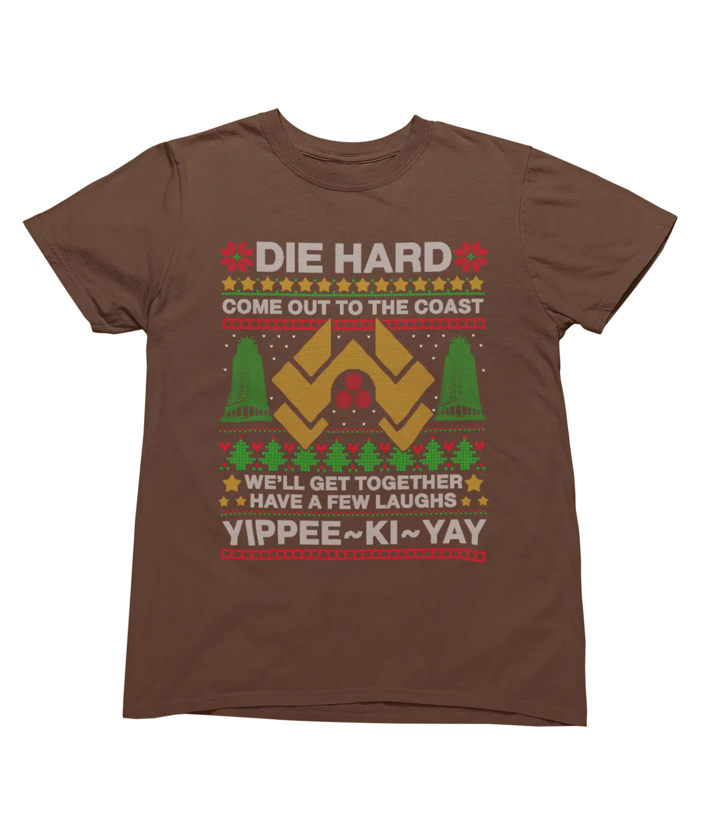 T-Shirts Die Hard Christmas Jumper & T-Shirt – Funny Yippee Ki-Yay Parody Poster Kingz