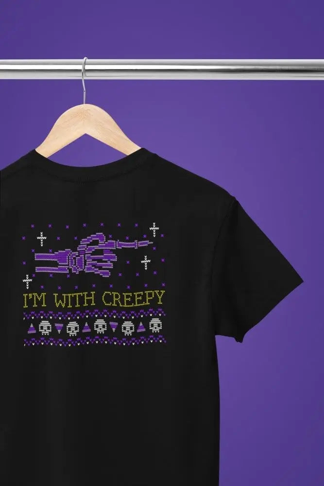 T-Shirts Im With Creepy Tee T-Shirt Poster Kingz
