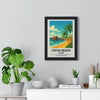 Travel Poster Cocoa Beach Florida Poster | Vintage Travel Style Coastal Wall Art Poster Kingz