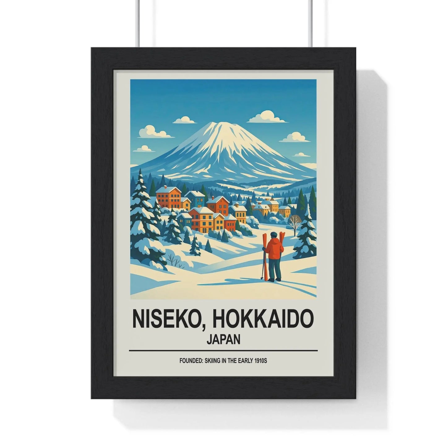 Travel Poster Niseko Hokkaido Ski Poster | Japan Winter Travel Wall Art Print Poster Kingz