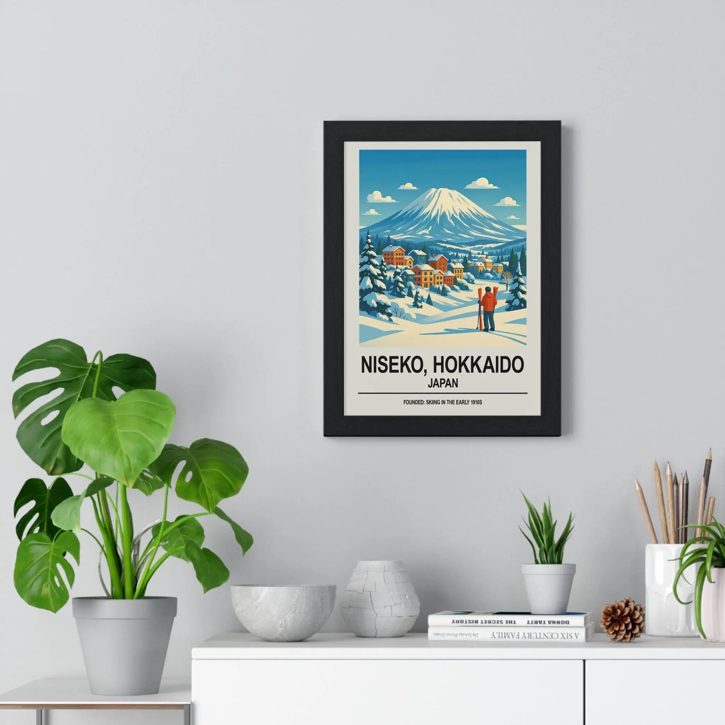 Travel Poster Niseko Hokkaido Ski Poster | Japan Winter Travel Wall Art Print Poster Kingz