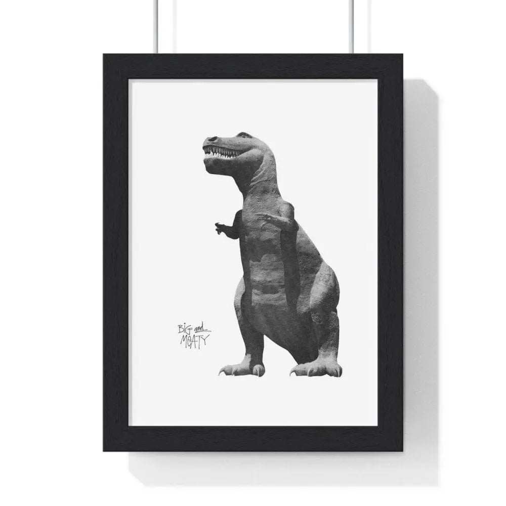 Wall Art Big and Meaty Dinosaur Poster | Bold Streetwear Graphic Wall Art Poster Kingz