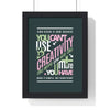 Wall Art Creativity Motivational Poster Poster Kingz