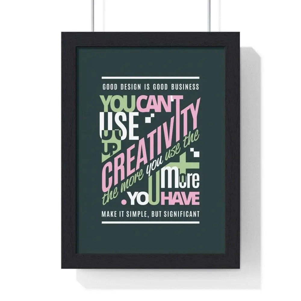 Wall Art Creativity Motivational Poster Poster Kingz