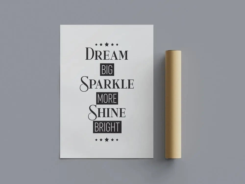 Wall Art Dream Big Poster Poster Kingz
