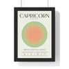 Zodiac Сapricorn Astrology Chart Poster - Colour Art Print Poster Kingz