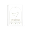 Zodiac Сapricorn Minimalist Astrology Chart Poster - Art Print Poster Kingz