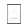 Zodiac Aquarius Minimalist Astrology Chart Poster - Art Print Poster Kingz