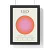 Zodiac Leo Astrology Chart Poster - Colour Art Print Poster Kingz