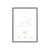 Zodiac Leo Minimalist Astrology Chart Poster - Art Print Poster Kingz