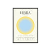 Zodiac Libra Astrology Chart Poster - Colour Art Print Poster Kingz