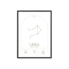 Zodiac Libra Minimalist Astrology Chart Poster - Art Print Poster Kingz