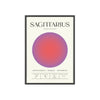 Zodiac Sagittarius Astrology Chart Poster - Colour Art Print Poster Kingz