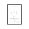 Zodiac Sagittarius Minimalist Astrology Chart Poster - Art Print Poster Kingz