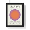 Zodiac Scorpio Astrology Chart Poster - Colour Art Print Poster Kingz