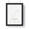 Zodiac Scorpio Minimalist Astrology Chart Poster - Art Print Poster Kingz