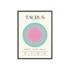 Zodiac Taurus Astrology Chart Poster - Colour Art Print Poster Kingz
