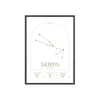 Zodiac Taurus Minimalist Astrology Chart Poster - Art Print Poster Kingz
