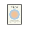 Zodiac Virgo Astrology Chart Poster - Colour Art Print Poster Kingz
