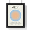 Zodiac Virgo Astrology Chart Poster - Colour Art Print Poster Kingz