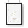 Zodiac Virgo Minimalist Astrology Chart Poster - Art Print Poster Kingz