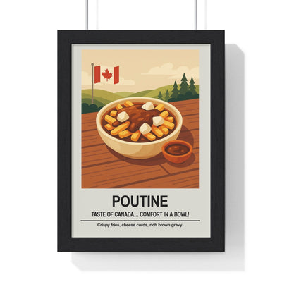Framed Poutine Canadian Comfort Food Kitchen print