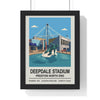 Framed Preston Deepdale Stadium poster