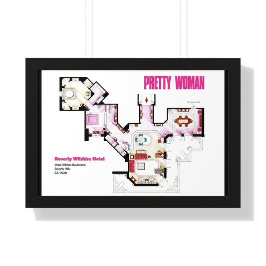 Pretty Woman Movie Hotel Floor Plan - Poster Kingz