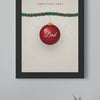 Live preview: personalising the Personalised Family Christmas Bauble Print and watching it change