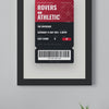 Live preview: personalising the Personalised Football Match Ticket Print and watching it change