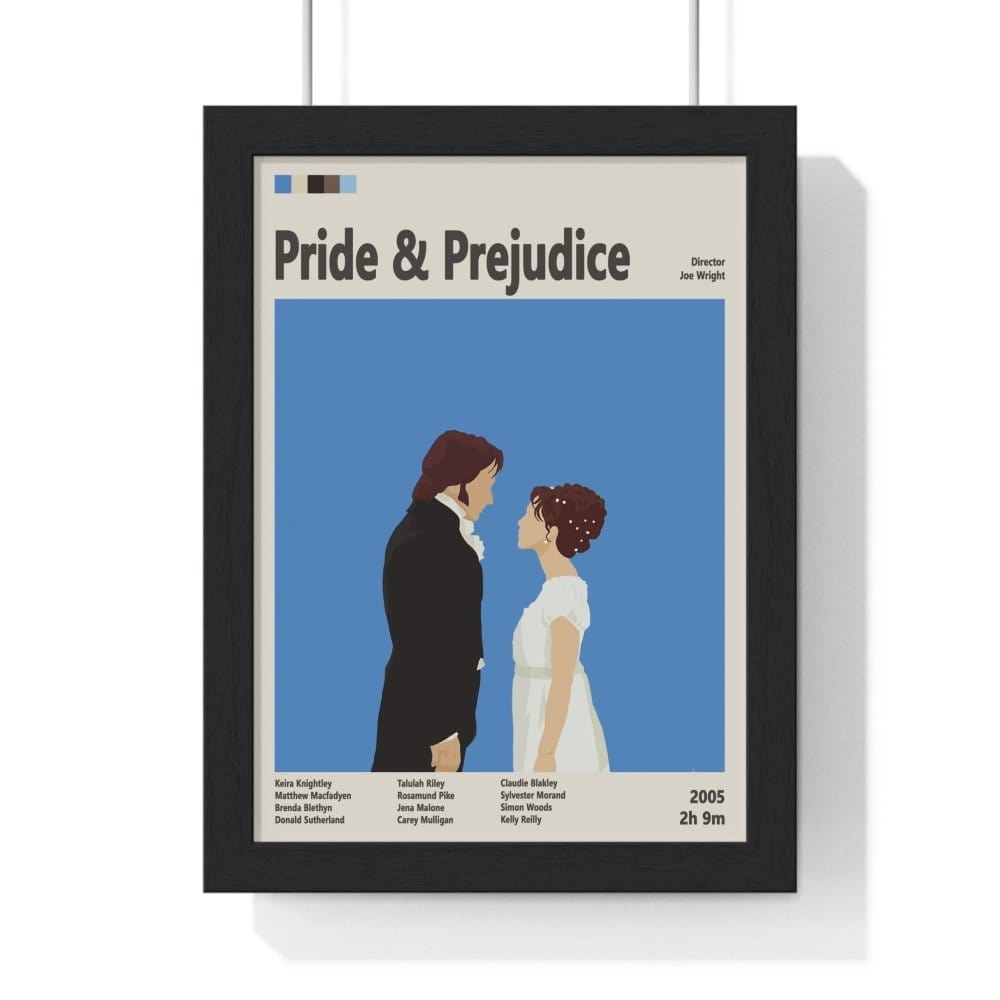 Framed Pride & Prejudice - Romance poster