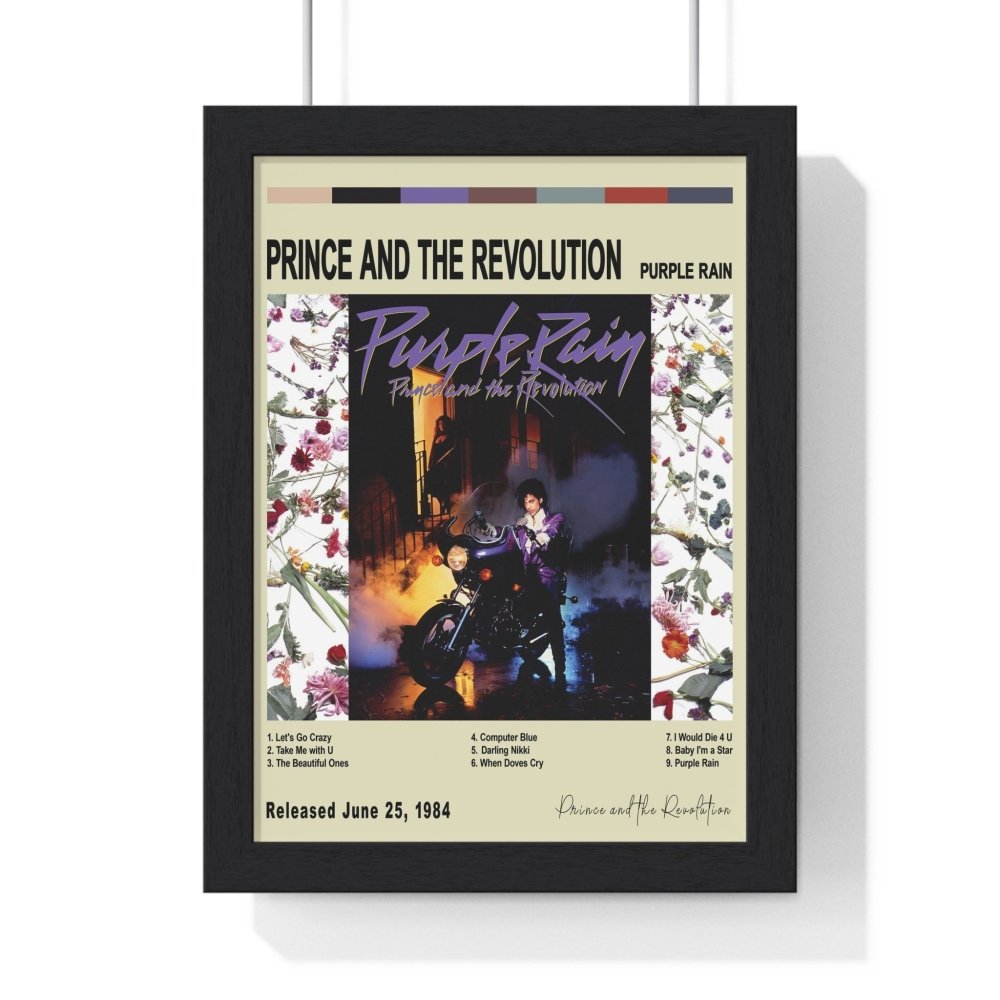 Prince - Album Cover Poster - Poster Kingz - A5 (unframed) - Vintage - Purple Rain