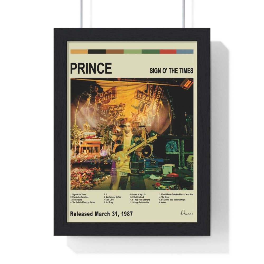 Prince - Album Cover Poster - Poster Kingz - A5 (unframed) - Vintage - Sign O’ the Times