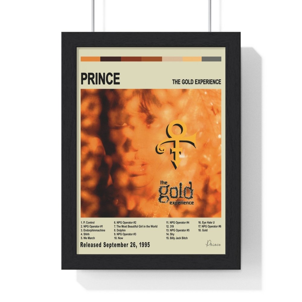 Prince - Album Cover Poster - Poster Kingz - A5 (unframed) - Vintage - The Gold Experience