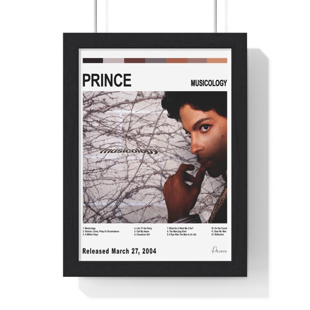 Prince - Album Cover Poster - Poster Kingz - A5 (unframed) - White - Musicology