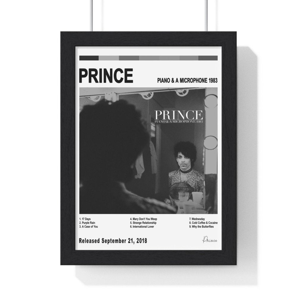 Prince - Album Cover Poster - Poster Kingz - A5 (unframed) - White - Piano & a Microphone 1983