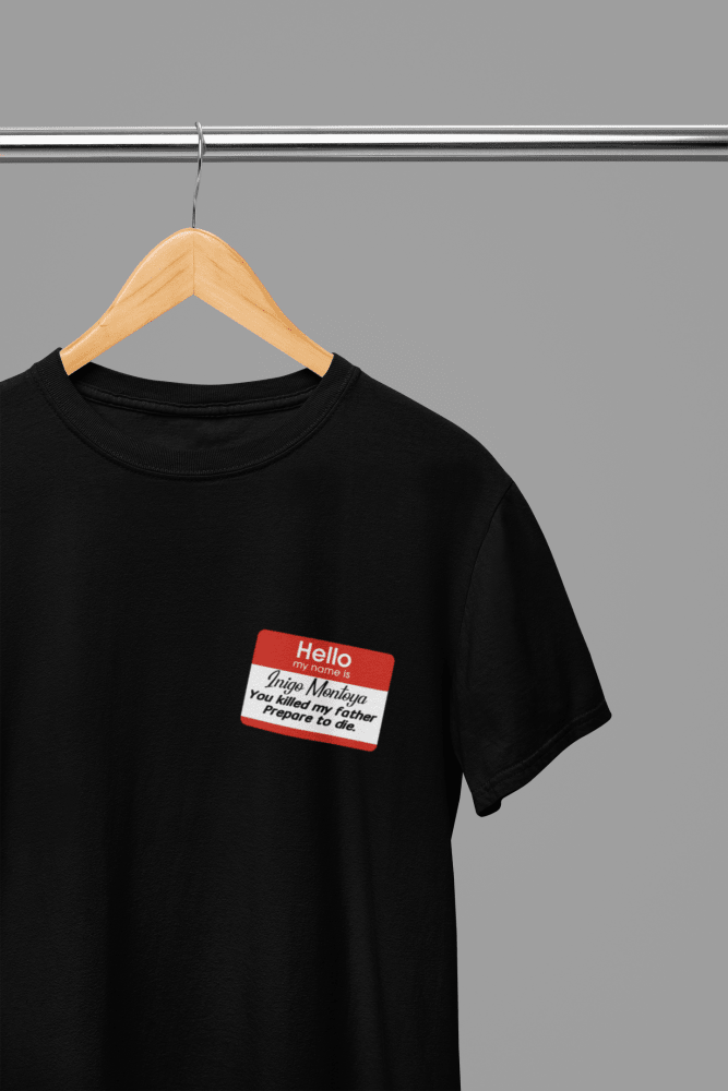 Black t-shirt with Princess Bride - Classic Movie Apparel Comfortable Cotton