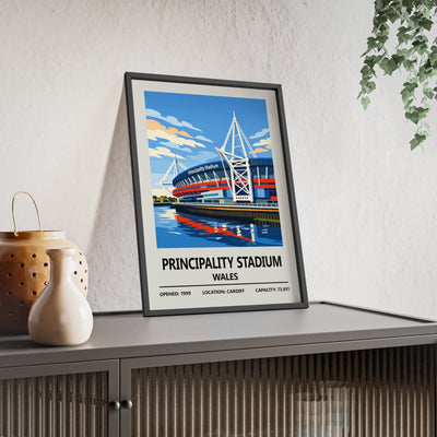 Framed Principality Stadium Cardiff poster